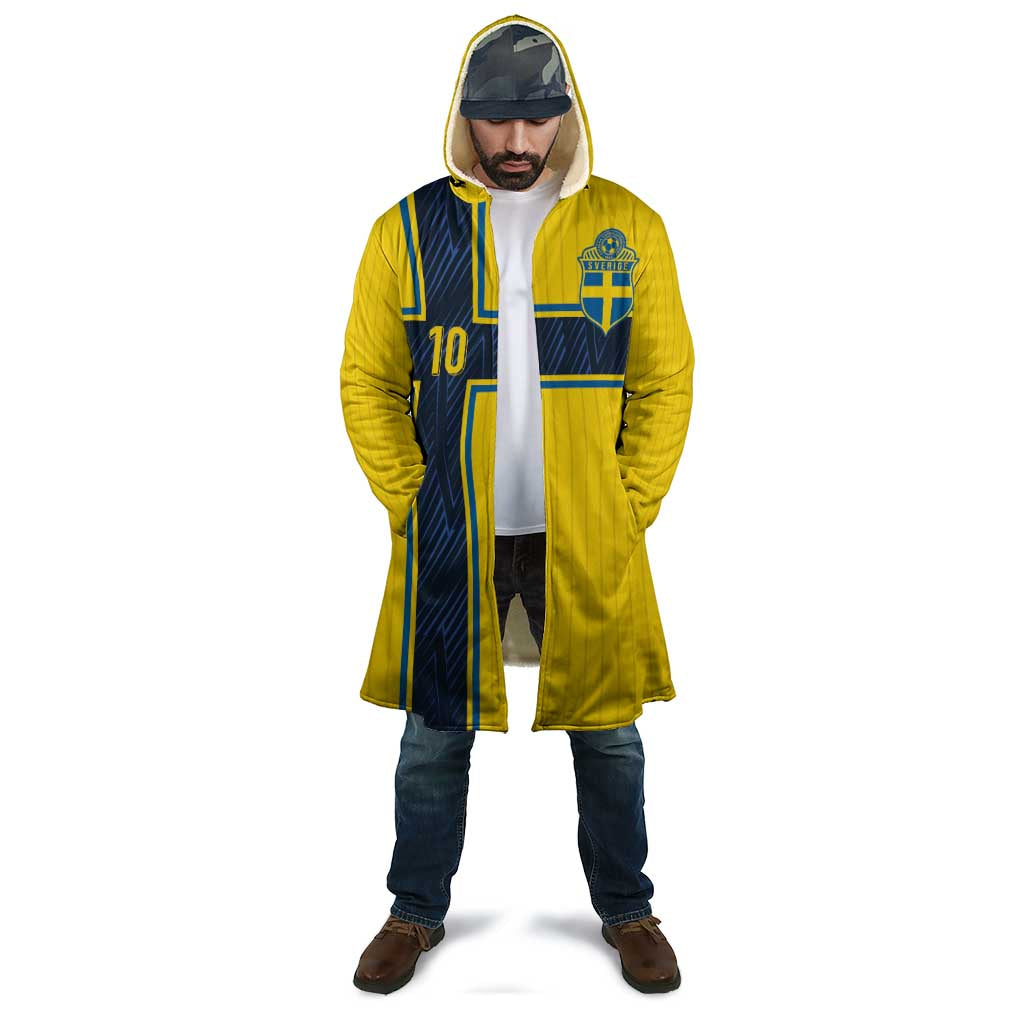 Custom Sweden National Football Cloak Glory The Blue and Yellow - Wonder Print Shop