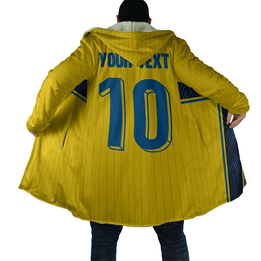 Custom Sweden National Football Cloak Glory The Blue and Yellow - Wonder Print Shop