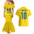 Custom Sweden National Football Couples Matching Mermaid Dress and Hawaiian Shirt Glory The Blue and Yellow - Wonder Print Shop