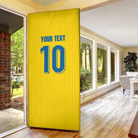 Custom Sweden National Football Door Cover Glory The Blue and Yellow - Wonder Print Shop