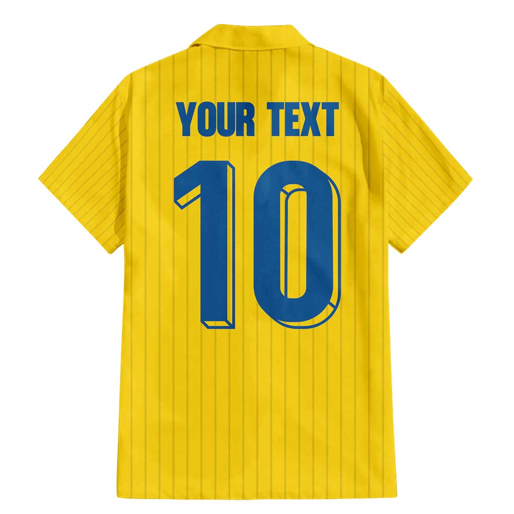 Custom Sweden National Football Family Matching Mermaid Dress and Hawaiian Shirt Glory The Blue and Yellow - Wonder Print Shop