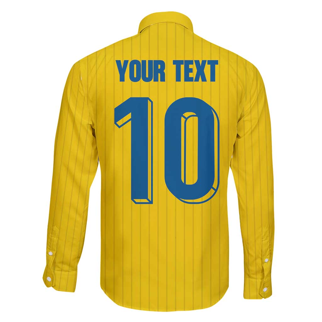 Custom Sweden National Football Family Matching Mermaid Dress and Hawaiian Shirt Glory The Blue and Yellow - Wonder Print Shop