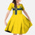 Custom Sweden National Football Family Matching Off Shoulder Maxi Dress and Hawaiian Shirt Glory The Blue and Yellow - Wonder Print Shop