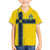 Custom Sweden National Football Family Matching Off Shoulder Maxi Dress and Hawaiian Shirt Glory The Blue and Yellow - Wonder Print Shop