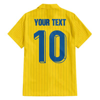 Custom Sweden National Football Family Matching Puletasi and Hawaiian Shirt Glory The Blue and Yellow - Wonder Print Shop