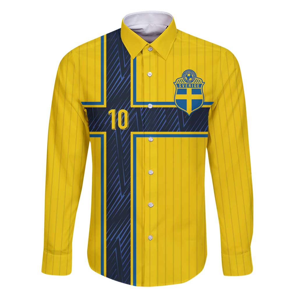 Custom Sweden National Football Family Matching Puletasi and Hawaiian Shirt Glory The Blue and Yellow - Wonder Print Shop