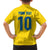 Custom Sweden National Football Family Matching Short Sleeve Bodycon Dress and Hawaiian Shirt Glory The Blue and Yellow - Wonder Print Shop