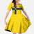 Custom Sweden National Football Family Matching Summer Maxi Dress and Hawaiian Shirt Glory The Blue and Yellow - Wonder Print Shop