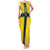 Custom Sweden National Football Family Matching Tank Maxi Dress and Hawaiian Shirt Glory The Blue and Yellow - Wonder Print Shop