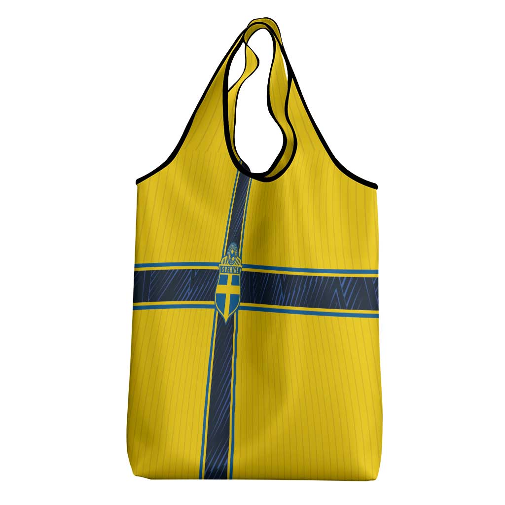 Sweden National Football Grocery Bag Glory The Blue and Yellow - Wonder Print Shop