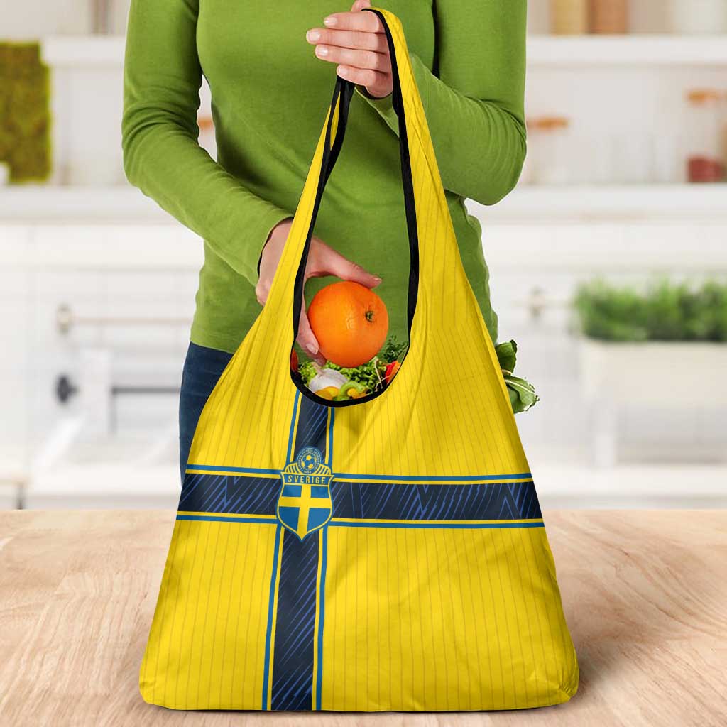 Sweden National Football Grocery Bag Glory The Blue and Yellow - Wonder Print Shop