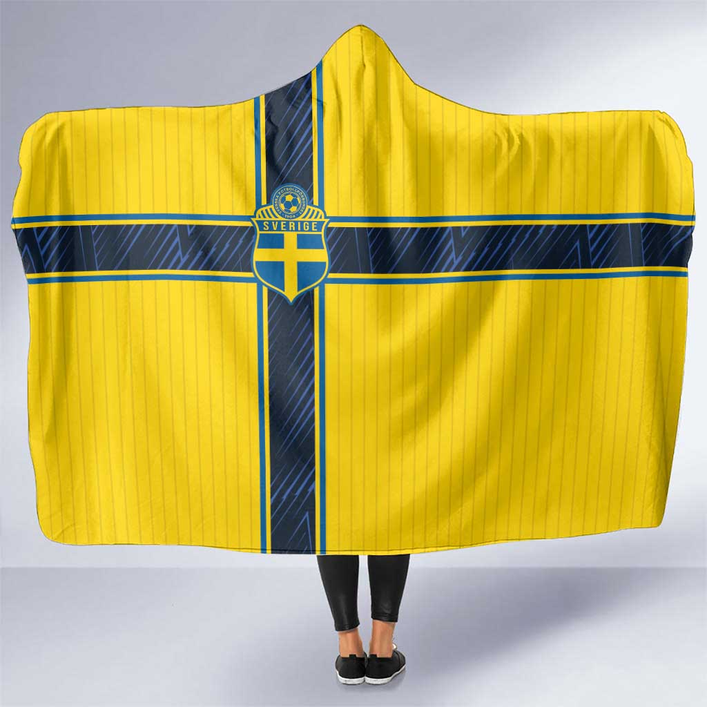 Sweden National Football Hooded Blanket Glory The Blue and Yellow - Wonder Print Shop