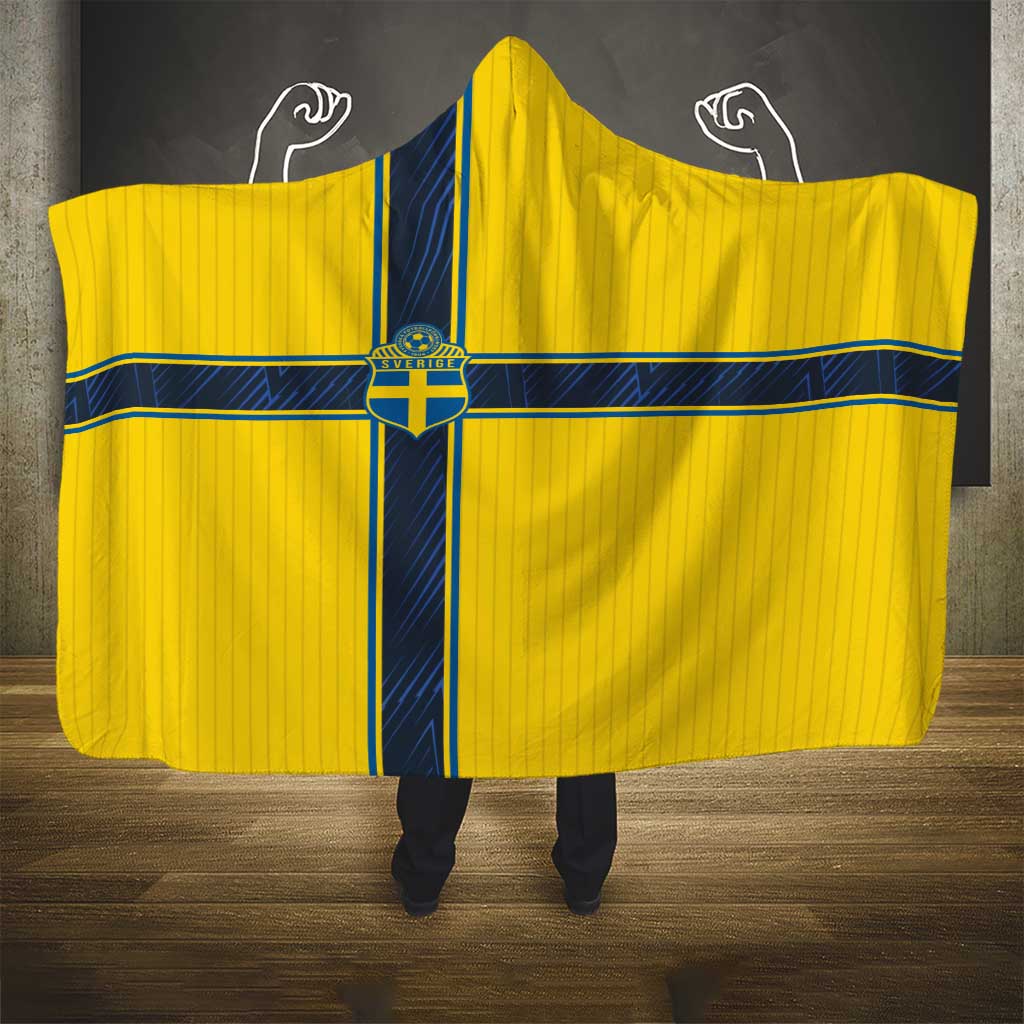 Sweden National Football Hooded Blanket Glory The Blue and Yellow - Wonder Print Shop