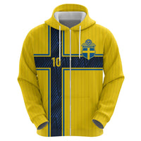 Custom Sweden National Football Hoodie Glory The Blue and Yellow - Wonder Print Shop