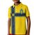 Custom Sweden National Football Kid Polo Shirt Glory The Blue and Yellow - Wonder Print Shop