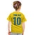 Custom Sweden National Football Kid T Shirt Glory The Blue and Yellow - Wonder Print Shop