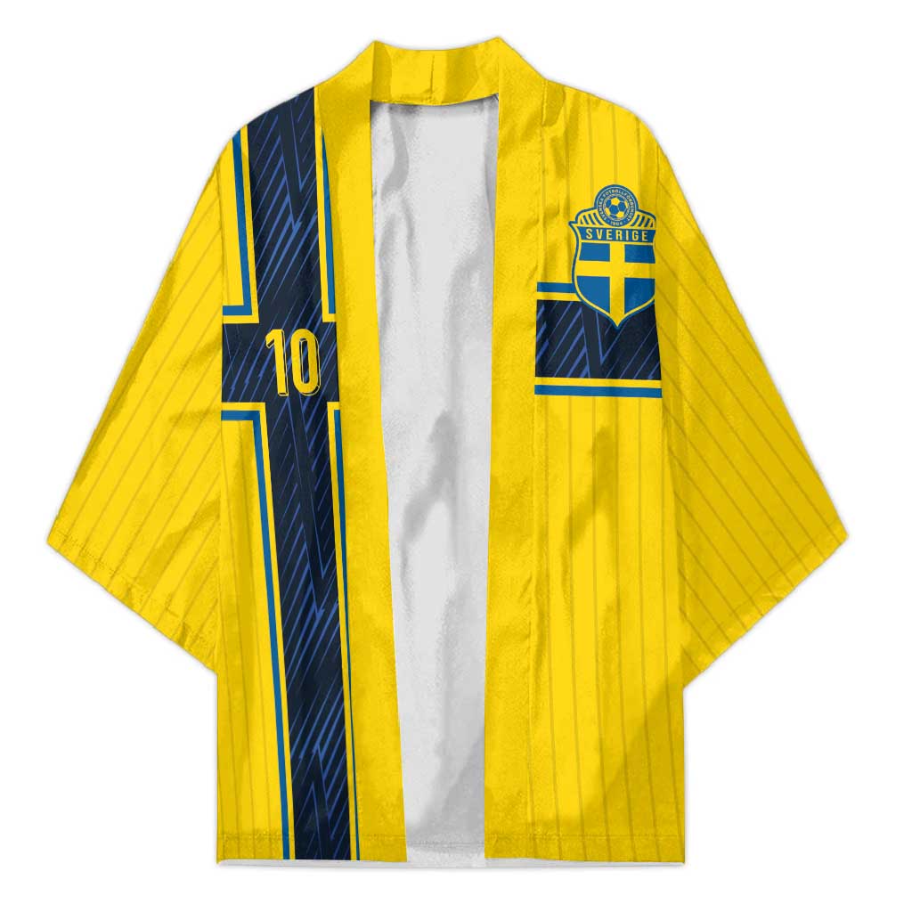 Custom Sweden National Football Kimono Glory The Blue and Yellow - Wonder Print Shop