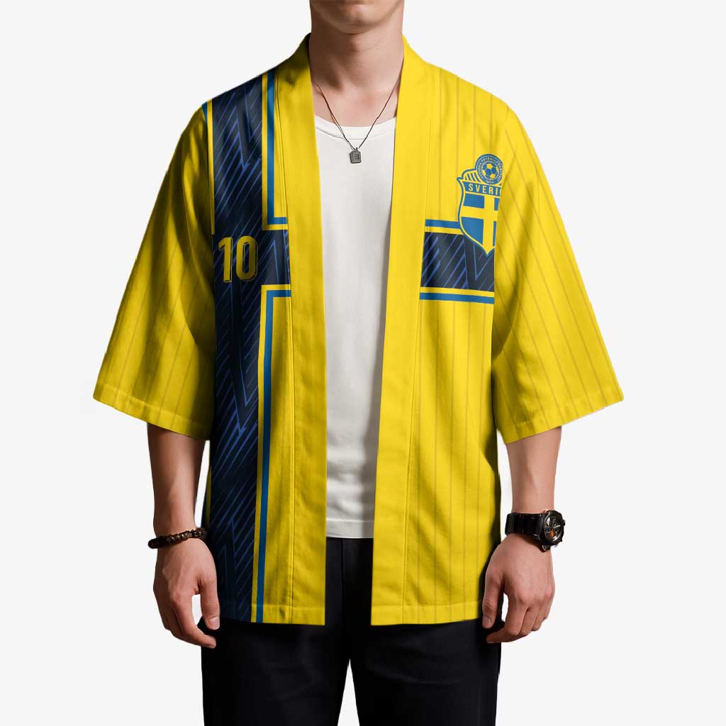 Custom Sweden National Football Kimono Glory The Blue and Yellow - Wonder Print Shop