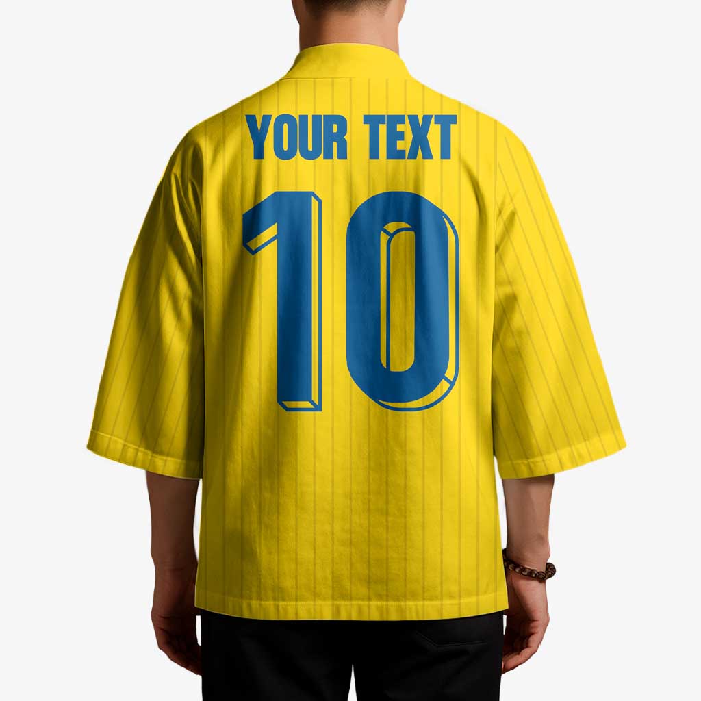Custom Sweden National Football Kimono Glory The Blue and Yellow - Wonder Print Shop