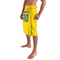 Custom Sweden National Football Lavalava Glory The Blue and Yellow - Wonder Print Shop