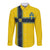 Custom Sweden National Football Long Sleeve Button Shirt Glory The Blue and Yellow - Wonder Print Shop