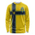 Custom Sweden National Football Long Sleeve Shirt Glory The Blue and Yellow - Wonder Print Shop