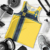 Custom Sweden National Football Men Tank Top Glory The Blue and Yellow - Wonder Print Shop