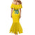 Custom Sweden National Football Mermaid Dress Glory The Blue and Yellow - Wonder Print Shop