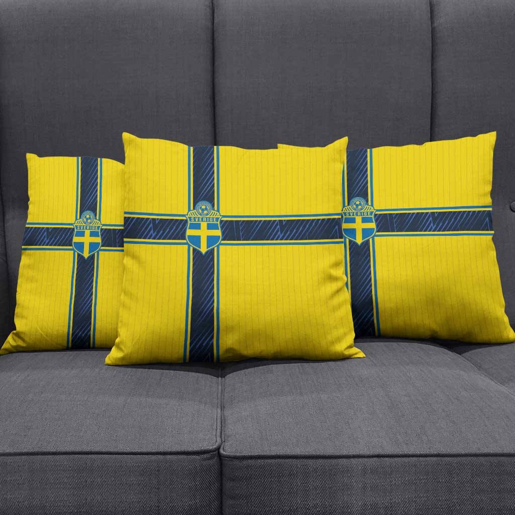 Sweden National Football Pillow Cover Glory The Blue and Yellow - Wonder Print Shop