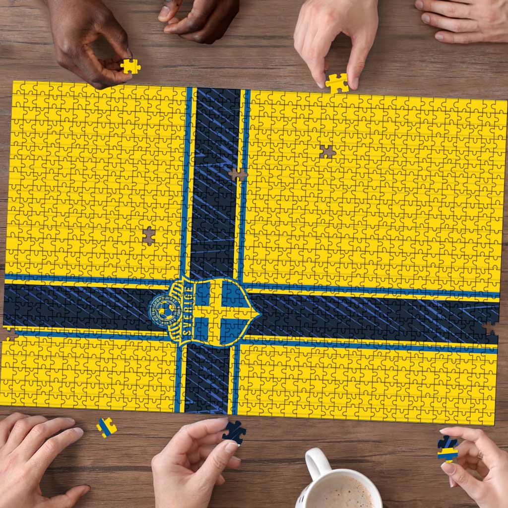 Sweden National Football Puzzle Glory The Blue and Yellow - Wonder Print Shop