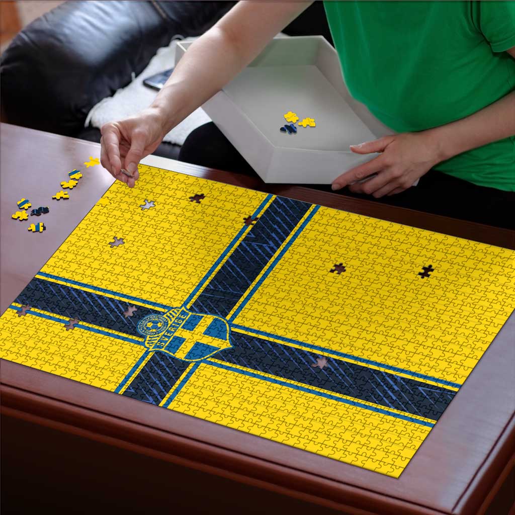 Sweden National Football Puzzle Glory The Blue and Yellow - Wonder Print Shop