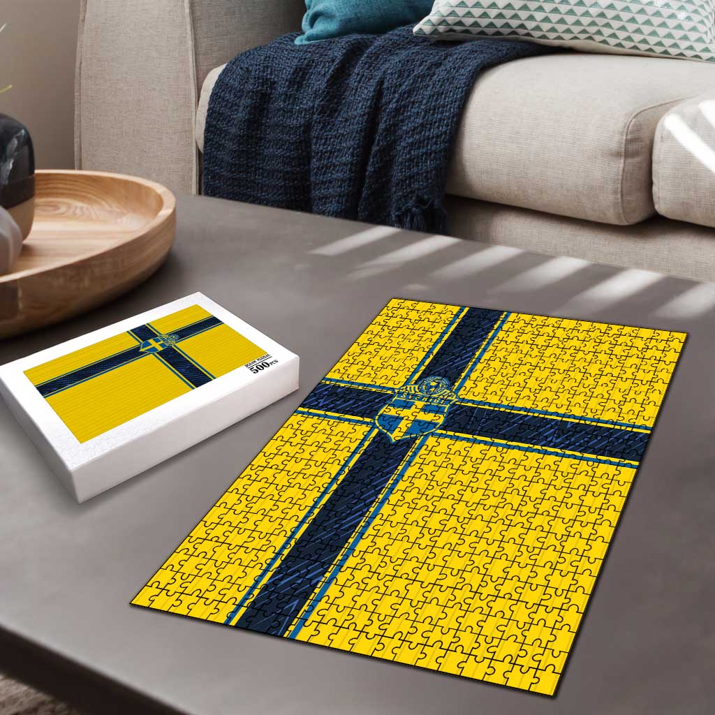 Sweden National Football Puzzle Glory The Blue and Yellow - Wonder Print Shop