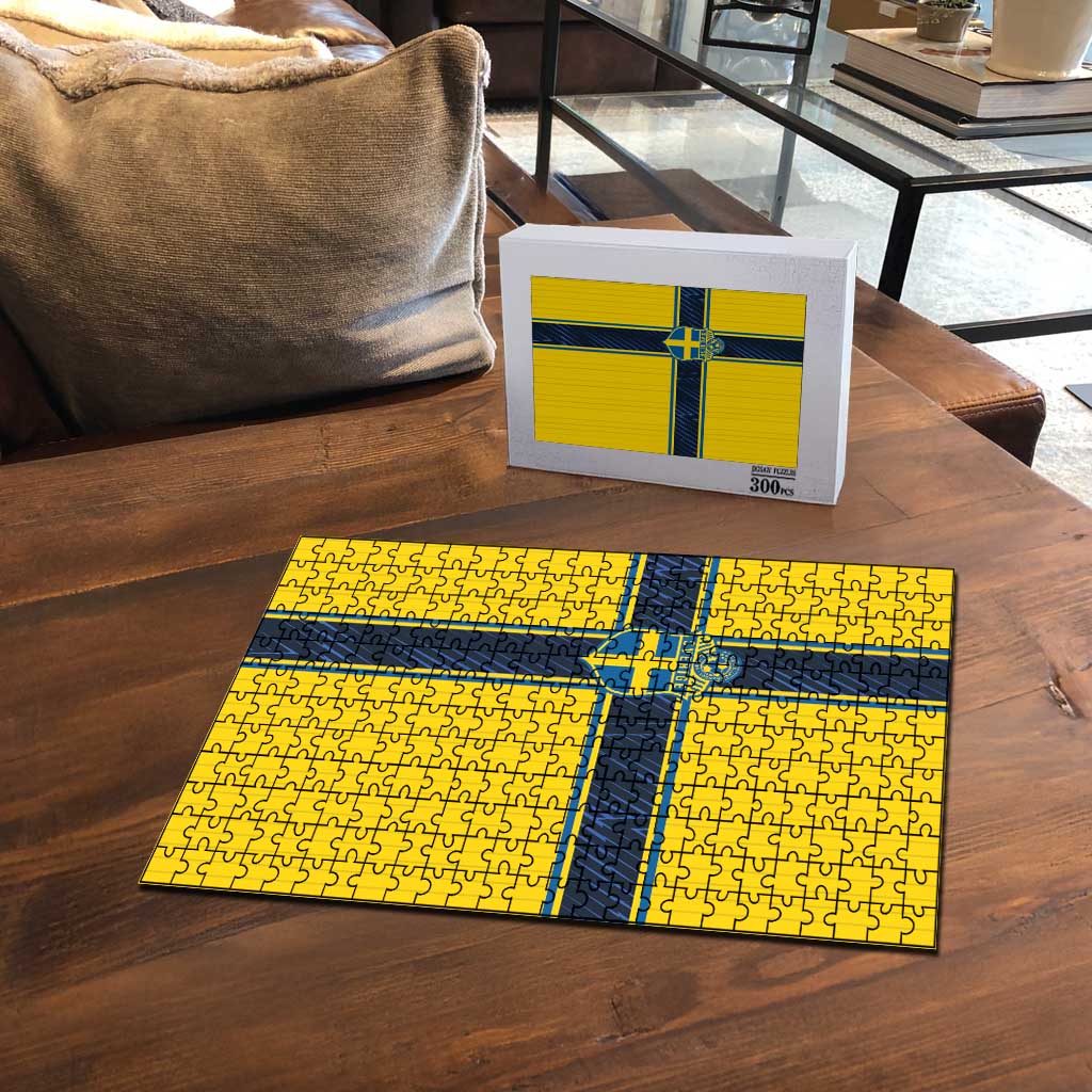 Sweden National Football Puzzle Glory The Blue and Yellow - Wonder Print Shop
