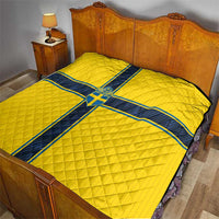 Sweden National Football Quilt Glory The Blue and Yellow - Wonder Print Shop