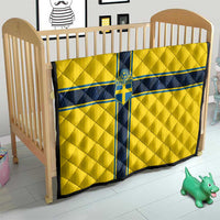 Sweden National Football Quilt Glory The Blue and Yellow - Wonder Print Shop