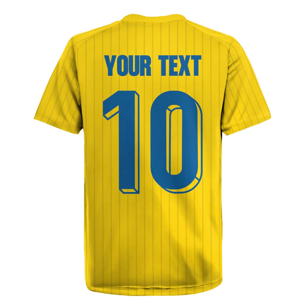Custom Sweden National Football Rugby Jersey Glory The Blue and Yellow - Wonder Print Shop
