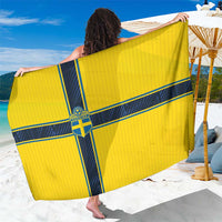 Sweden National Football Sarong Glory The Blue and Yellow - Wonder Print Shop