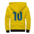Custom Sweden National Football Sherpa Hoodie Glory The Blue and Yellow - Wonder Print Shop