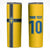 Custom Sweden National Football Skinny Tumbler Glory The Blue and Yellow - Wonder Print Shop