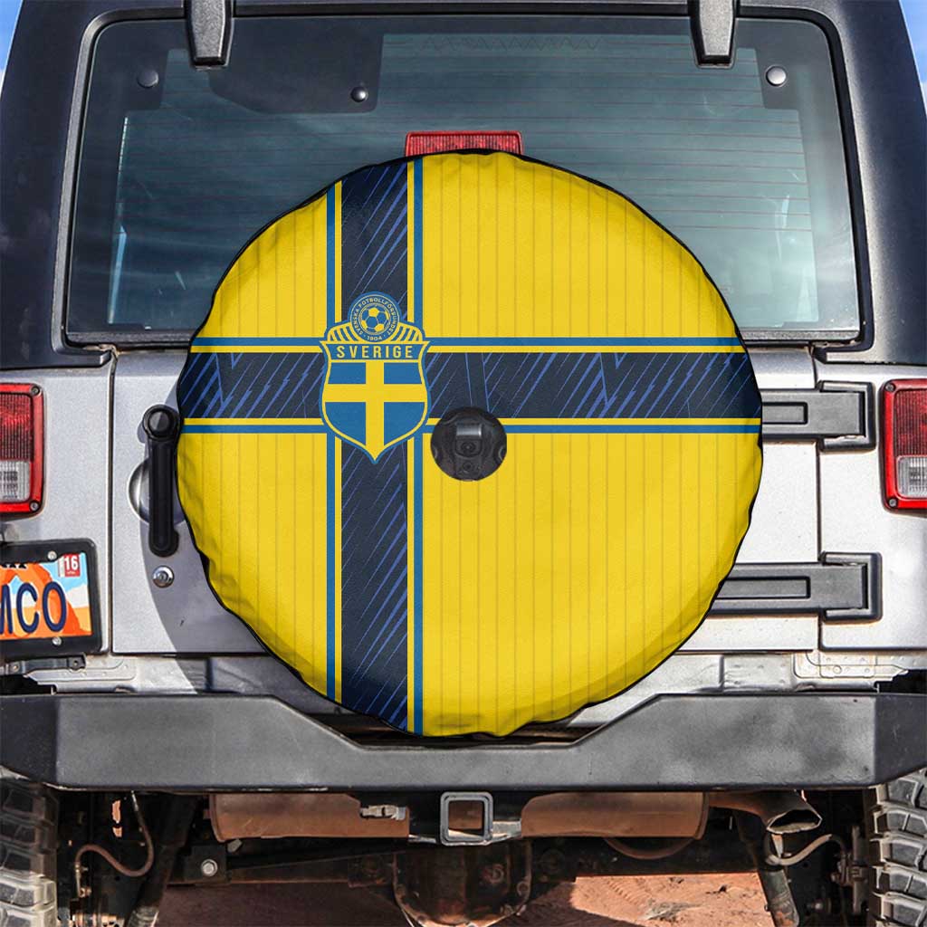 Sweden National Football Spare Tire Cover Glory The Blue and Yellow - Wonder Print Shop