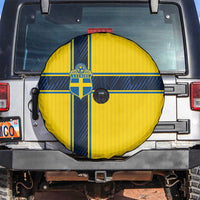 Sweden National Football Spare Tire Cover Glory The Blue and Yellow - Wonder Print Shop