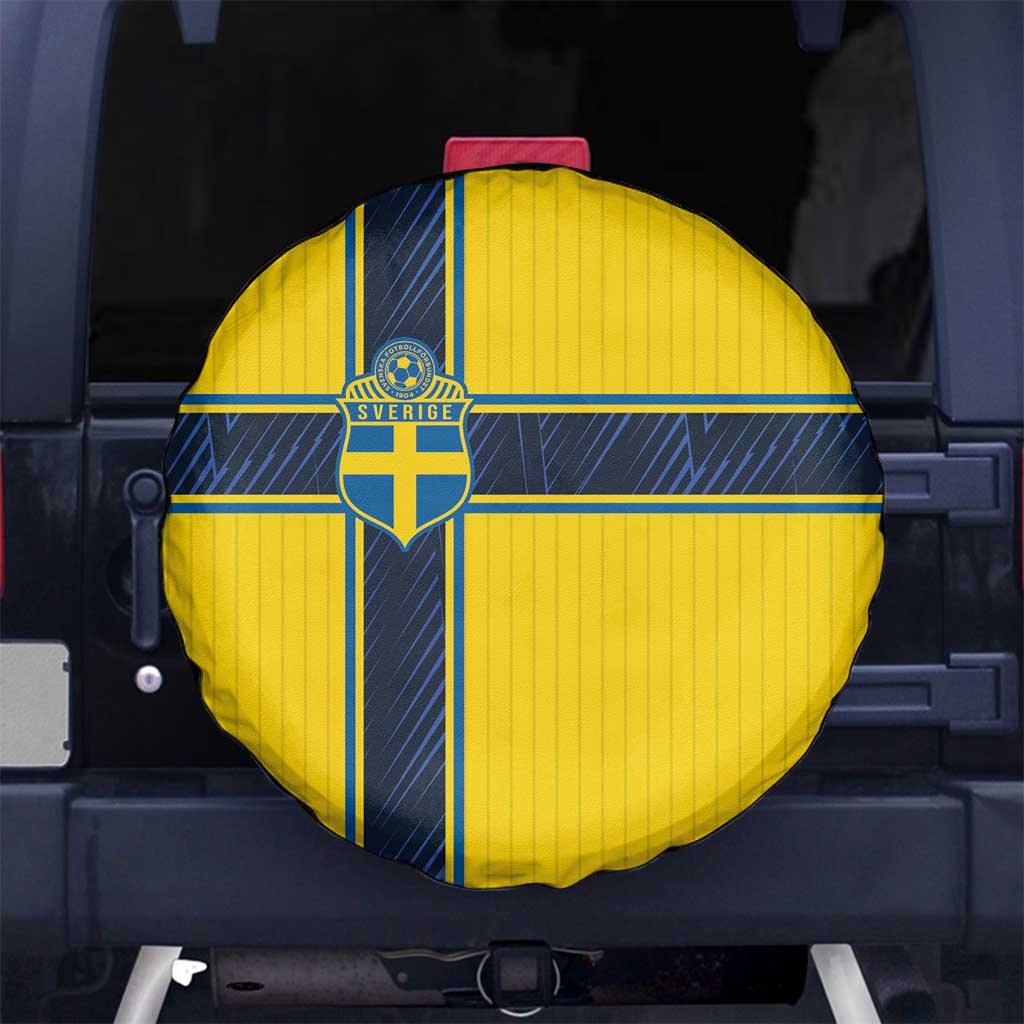 Sweden National Football Spare Tire Cover Glory The Blue and Yellow - Wonder Print Shop