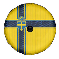 Sweden National Football Spare Tire Cover Glory The Blue and Yellow - Wonder Print Shop