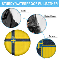 Sweden National Football Spare Tire Cover Glory The Blue and Yellow - Wonder Print Shop