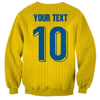 Custom Sweden National Football Sweatshirt Glory The Blue and Yellow - Wonder Print Shop