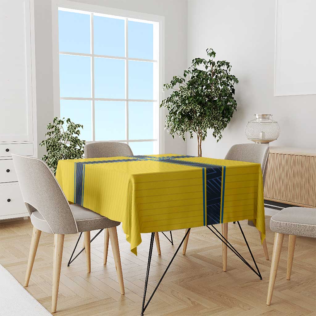 Sweden National Football Tablecloth Glory The Blue and Yellow - Wonder Print Shop