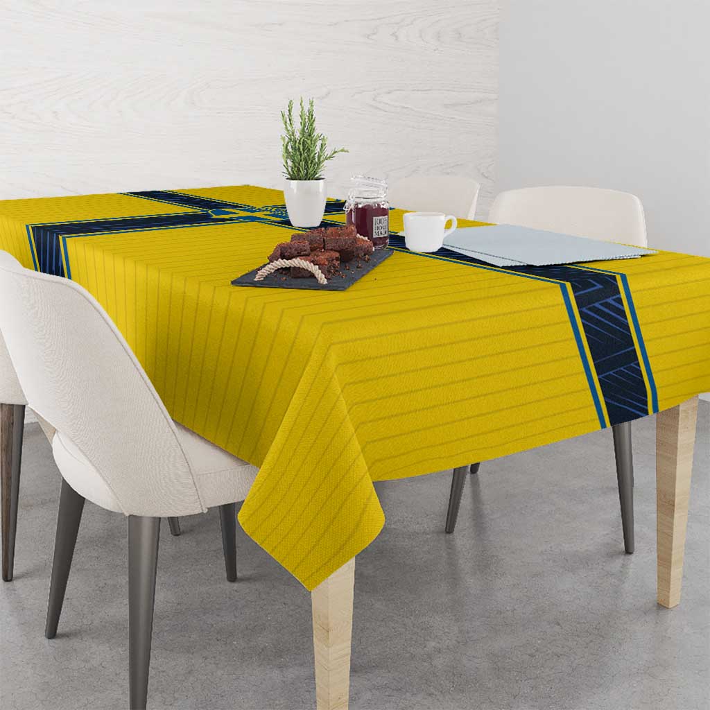Sweden National Football Tablecloth Glory The Blue and Yellow - Wonder Print Shop