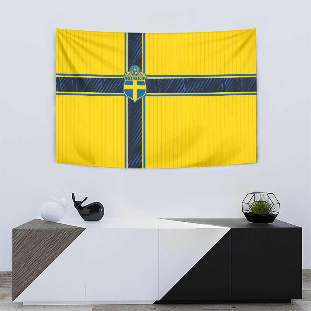 Sweden National Football Tapestry Glory The Blue and Yellow - Wonder Print Shop