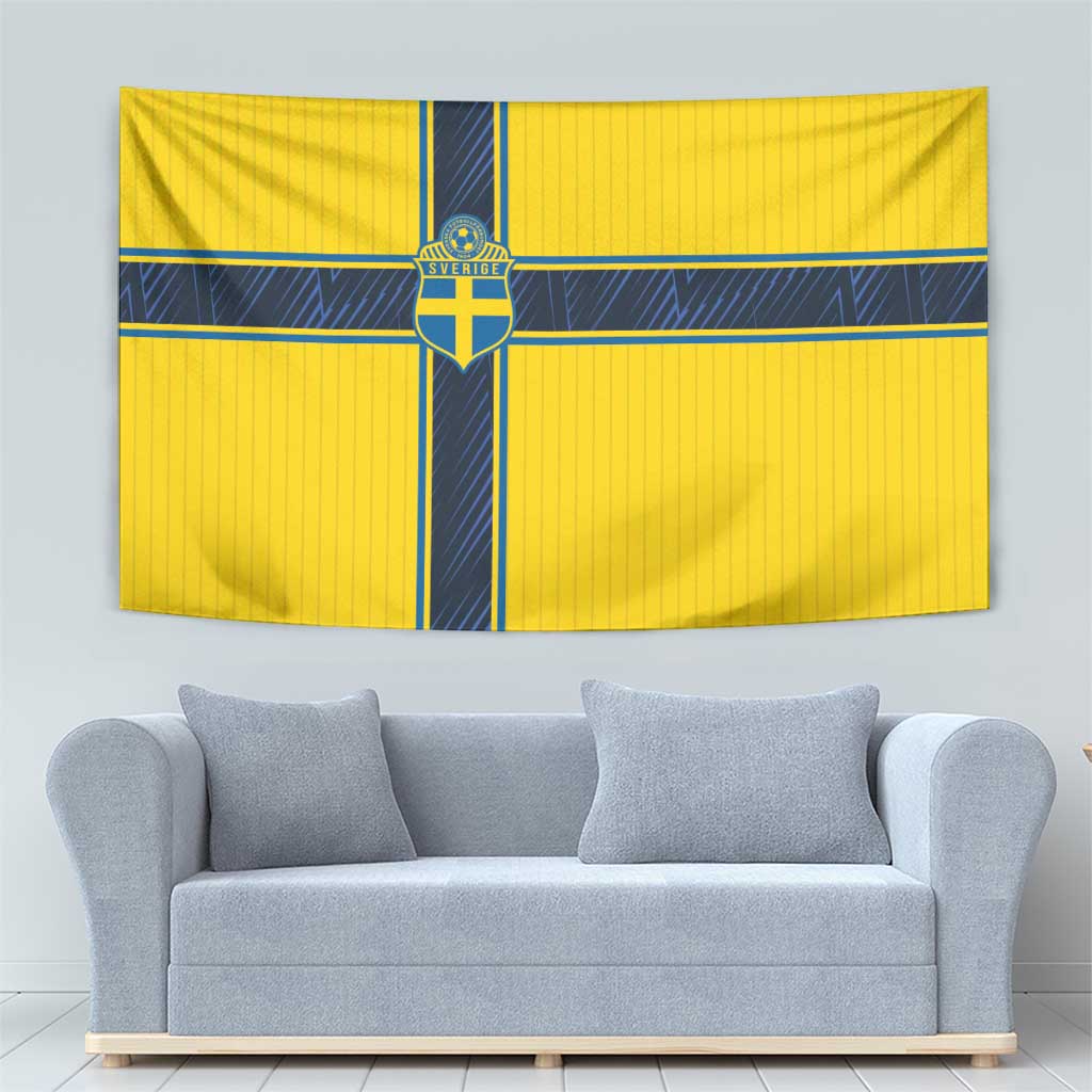 Sweden National Football Tapestry Glory The Blue and Yellow - Wonder Print Shop