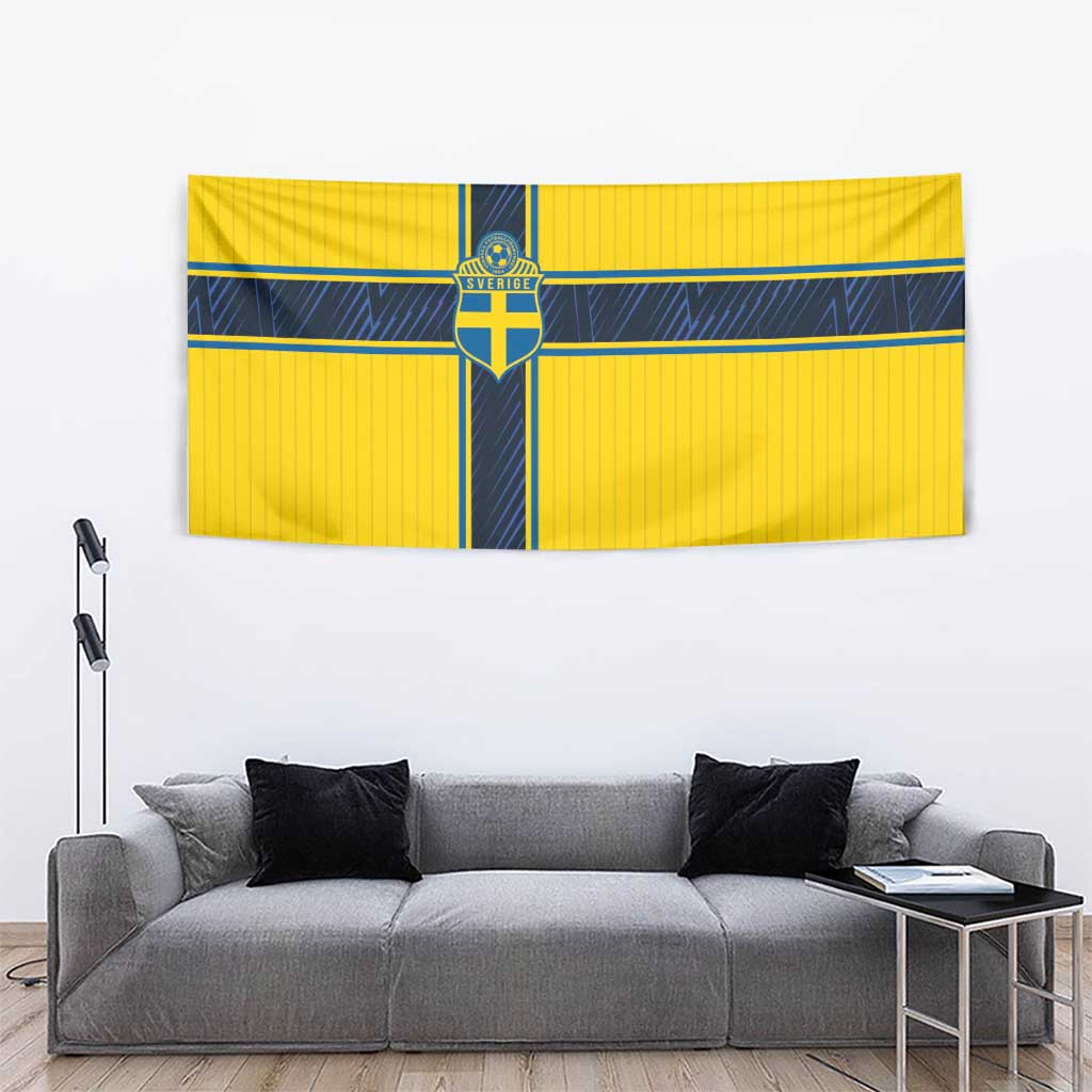 Sweden National Football Tapestry Glory The Blue and Yellow - Wonder Print Shop
